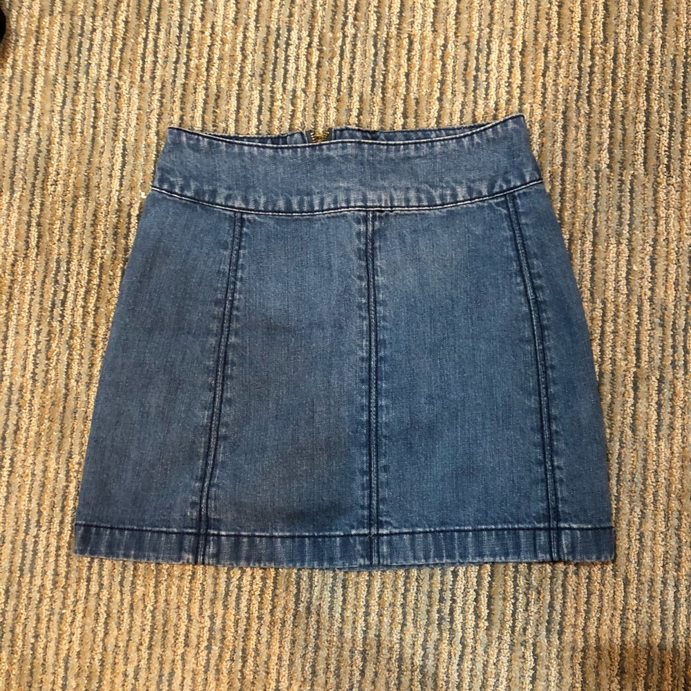 Free People Jean Skirt